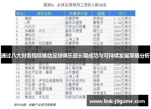 通过八大财务指标推动足球俱乐部长期成功与可持续发展策略分析 通过八大财务指标推动足球俱乐部长期成功与可持续发展策略分析
